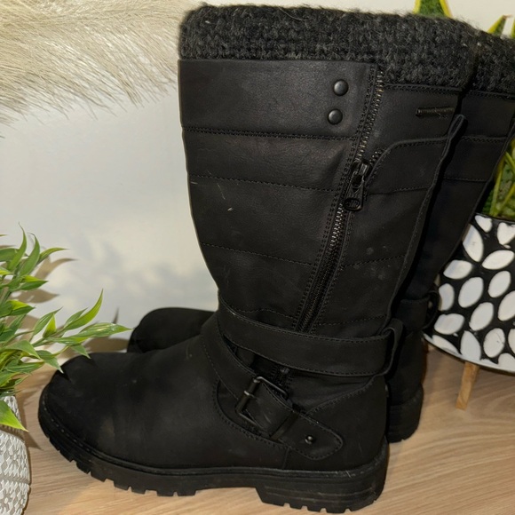 YELLOW SHOES black winter boots - Picture 4 of 6